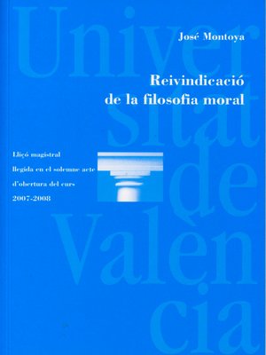 cover image of Reivindicació de la filosofia moral